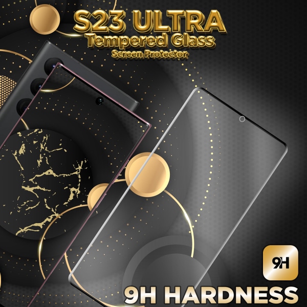 Samsung S23 Ultra - 9H Härdat Glass - 3D Super Kvalitet Skärmskydd