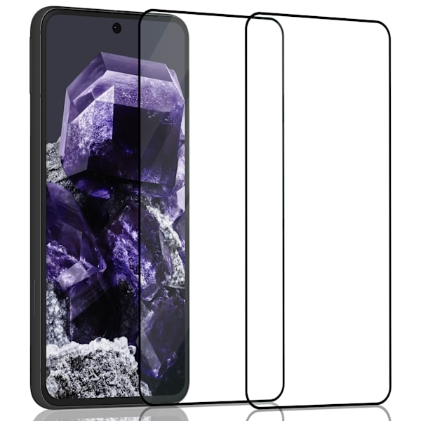 2-Pack GOOGLE PIXEL 8 Näytönsuoja - Karkaistu Lasi 9H - Super laatu 3D