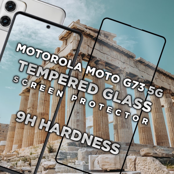 Motorola Moto G73 (5G) - Härdat Glas 9H -Super kvalitet 3D Skärmskydd