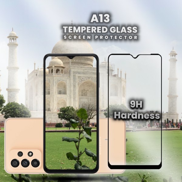 Samsung Galaxy A13 - Härdat glas 9H-Super kvalitet 3D Skärmskydd