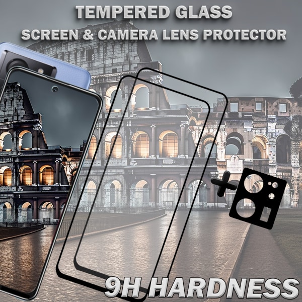 2-Pack XIAOMI 13T Skärmskydd & 1-Pack linsskydd - Härdat Glas 9H - Super kvalitet 3D