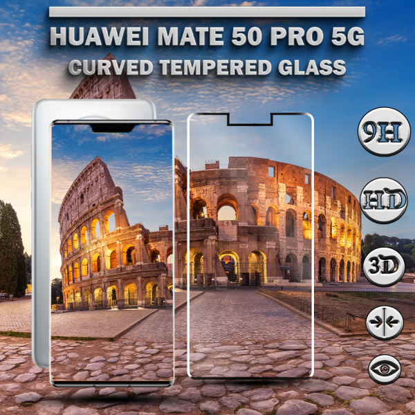 1-Pack HUAWEI MATE 50 PRO Skærmbeskyttelse - Hærdet Glas 9H - Super kvalitet 3D