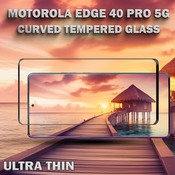 Motorola EDGE 40 Pro (5G) - Härdat Glas 9H - Super kvalitet 3D Skärmskydd