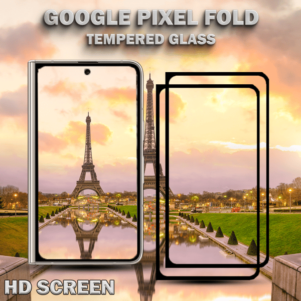 2-Pack GOOGLE PIXEL FOLD Skærmbeskyttelse - Hærdet Glas 9H - Super kvalitet 3D