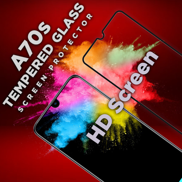 1-Pack SAMSUNG GALAXY A70S Skærmbeskyttelse - Hærdet Glas 9H - Super kvalitet 3D