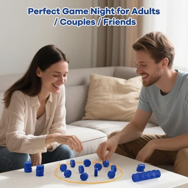Strategispel med magnetiska hexagonala pusselbitar för 2 spelare