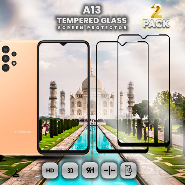 2-Pack Samsung Galaxy A13 - Härdat glas 9H - Super kvalitet 3D