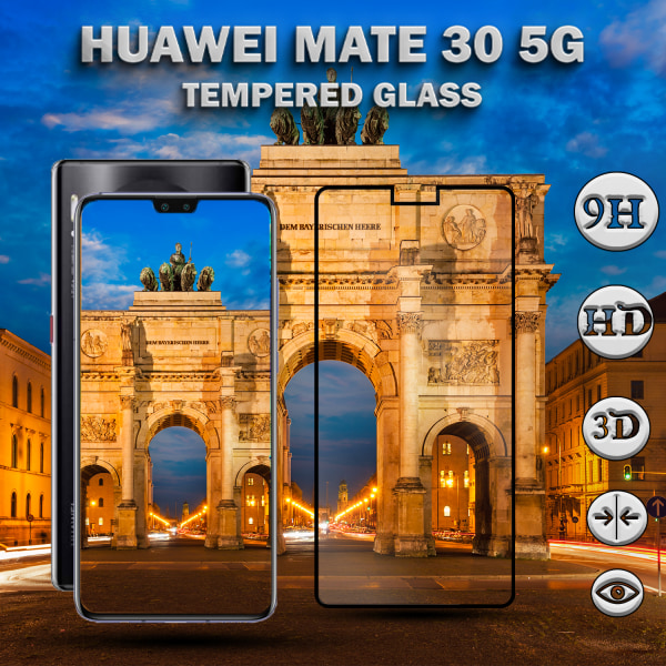 1-Pack Huawei Mate 30 (5G) Skärmskydd - Härdat Glas 9H - Super kvalitet 3D