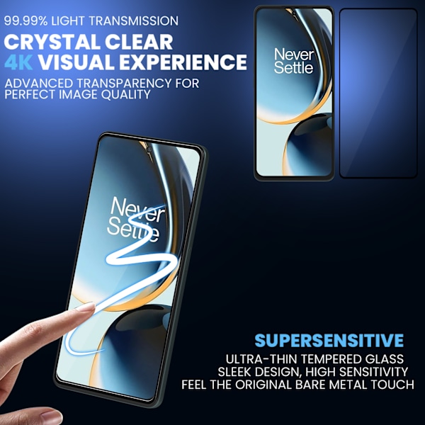 1-Pack OnePlus Nord Ce 3 Näytönsuoja - Karkaistu Lasi 9H - Super laatu 3D