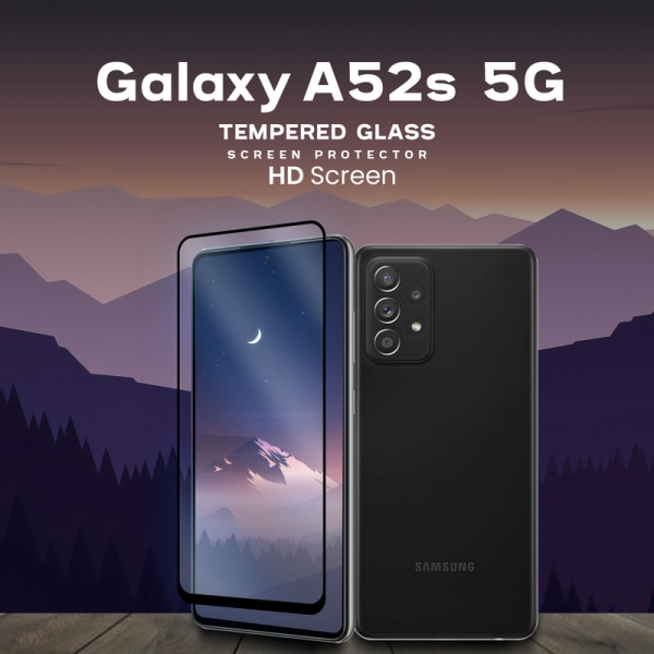 Samsung Galaxy A52s 5G - Härdat glas 9H - Super kvalitet 3D