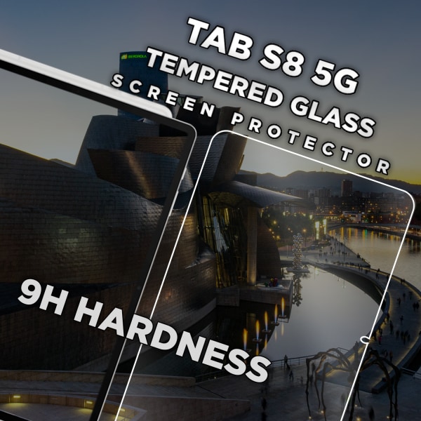Samsung Galaxy Tab S8 5G - Härdat Glas 9H - Super Kvalitet Skärmskydd