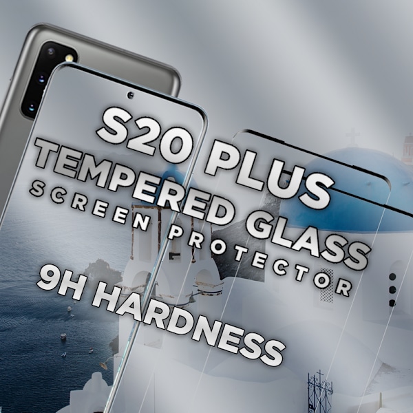 2-Pack SAMSUNG S20 PLUS Skærmbeskyttelse - Hærdet Glas 9H - Super kvalitet 3D
