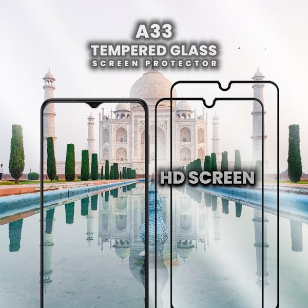 2-Pack SAMSUNG GALAXY A33 Skærmbeskyttelse - Hærdet Glas 9H - Super kvalitet 3D