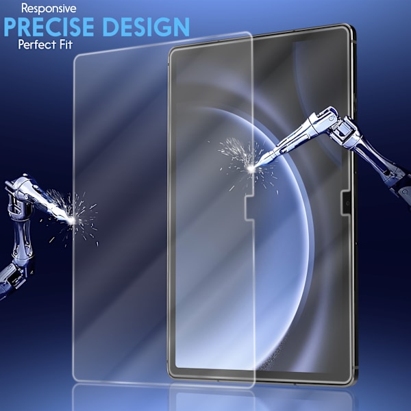 1-Pack Samsung Tab S9 FE Plus Skärmskydd - Härdat Glas 9H - Super kvalitet 3D