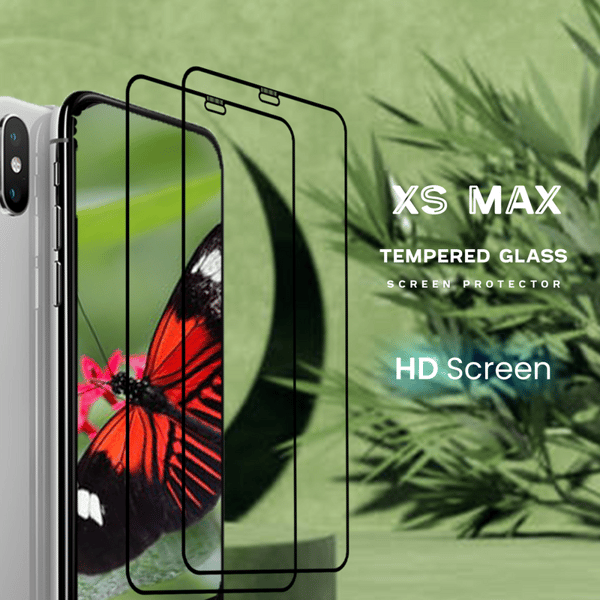 2 Pack iPhone XS Max - 9H Härdat Glass - Super kvalitet 3D