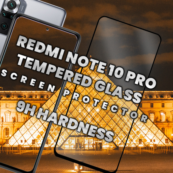 Xiaomi Redmi Note 10 Pro - Härdat glas 9H-Super kvalitet 3D