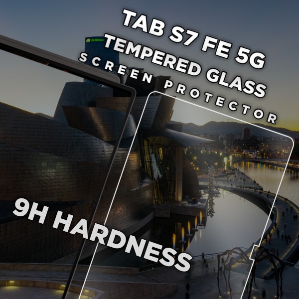 Samsung Galaxy Tab S7 FE (5G) - Härdat Glas 9H - Super Kvalitet Skärmskydd