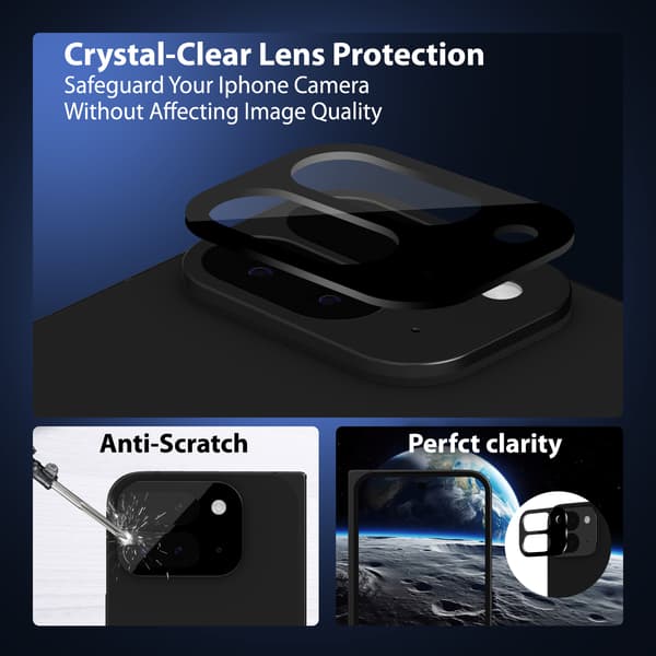 2-Pack Google Pixel 9 Pro Fold Skærmbeskyttelse & 2-Pack linsebeskyttelse - Hærdet Glas 9H - Super kvalitet 3D