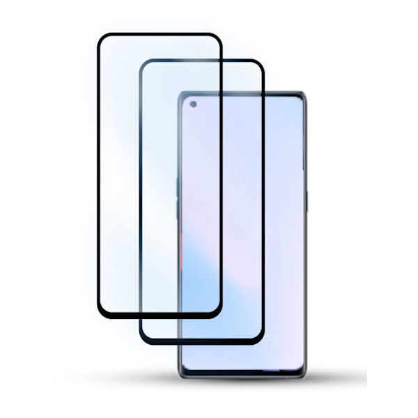 2-Pack OPPO FIND X3 LITE Skærmbeskyttelse - Hærdet Glas 9H - Super kvalitet 3D