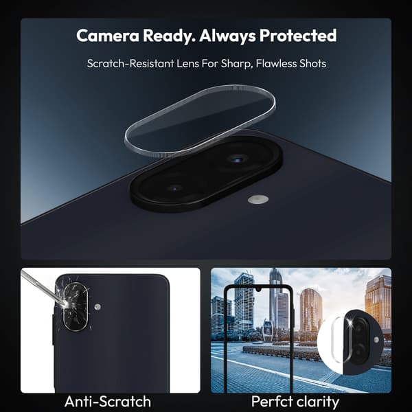 2-Pack Samsung A08Privacy Skärmskydd & 2-Pack linsskydd - Härdat Glas 9H - Super kvalitet 3D