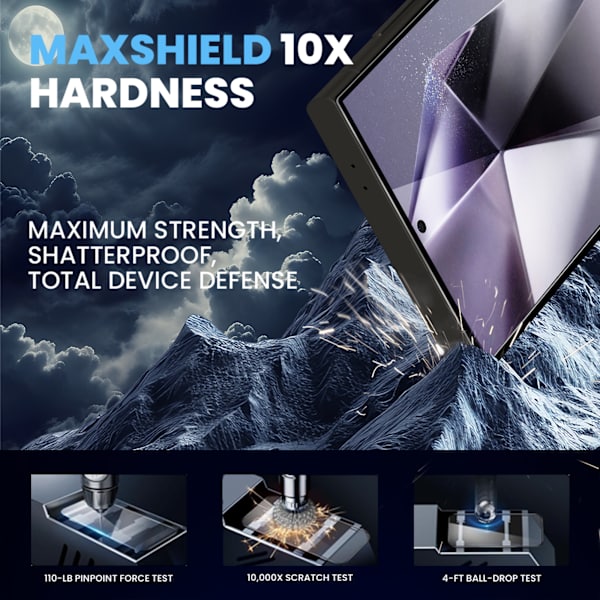 1-Pack Samsung S24 Ultra Skärmskydd & 1-Pack linsskydd - Härdat Glas 9H - Super kvalitet 3D