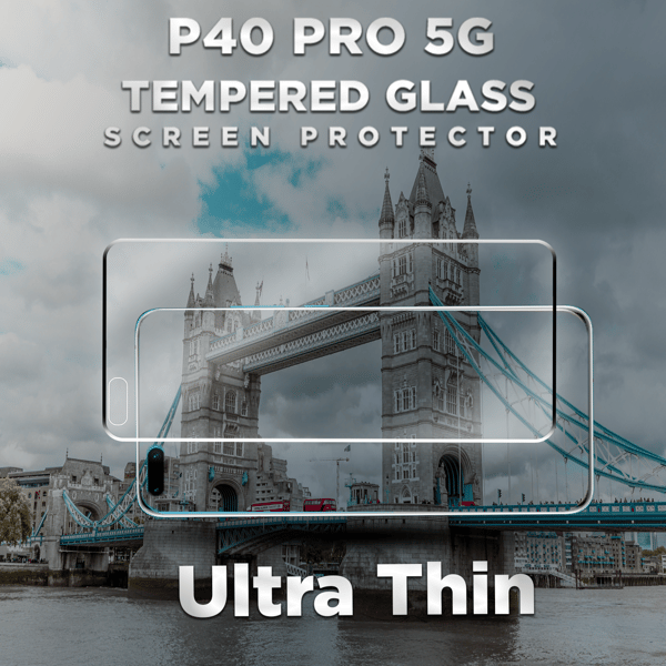 Huawei P40 Pro 5G - Härdat Glas 9H – Super kvalitet 3D Skärmskydd