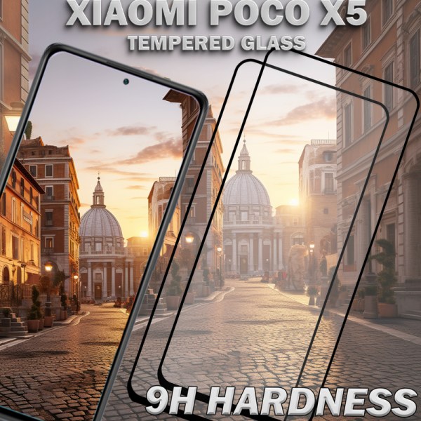 2-Pack XIAOMI POCO X5 Skärmskydd - Härdat Glas 9H - Super kvalitet 3D