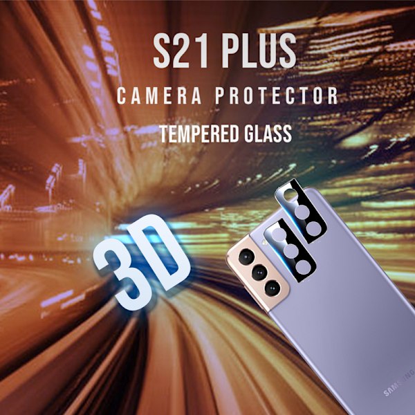 2-Pack Linsskydd Samsung Galaxy S21 Plus-Härdat Glas 9H-Super 3D