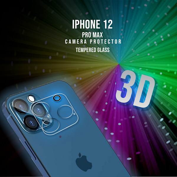 Iphone 12 Pro Max Linsskydd  - 9H Härdat glas - Super kvalitet