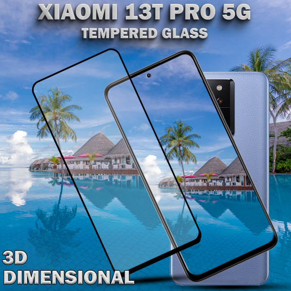 Xiaomi 13T Pro 5G - Härdat glas 9H - Super kvalitet 3D Skärmskydd