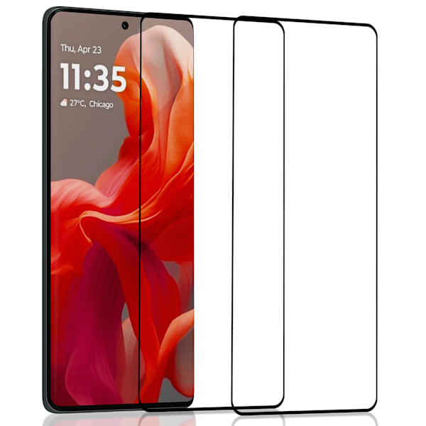 2-Pack Motorola G85 Skärmskydd - Härdat Glas 9H - Super kvalitet 3D