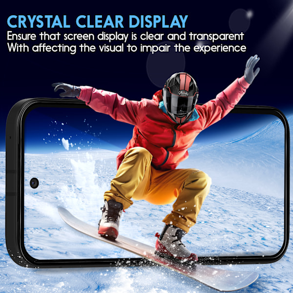2-Pack Google Pixel 9a Skärmskydd & 2-Pack linsskydd - Härdat Glas 9H - Super kvalitet 3D