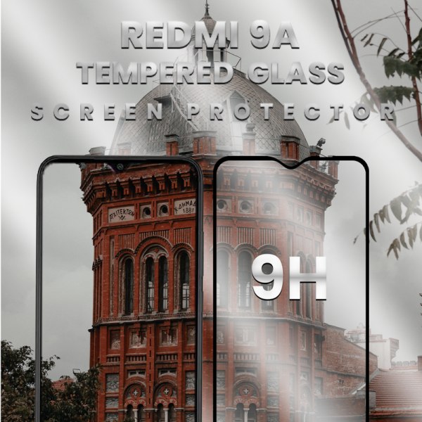 Xiaomi Redmi 9A - Härdat Glas 9H - Super kvalitet 3D Skärmskydd