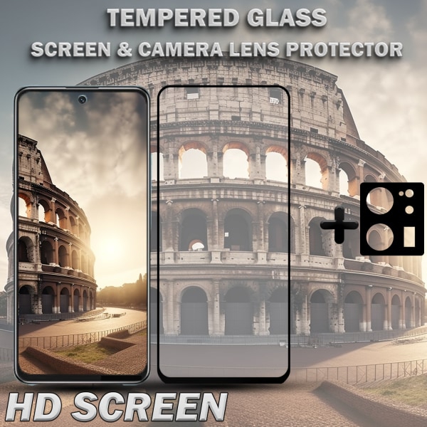 1-Pack XIAOMI 13T PRO Skärmskydd & 1-Pack linsskydd - Härdat Glas 9H - Super kvalitet 3D