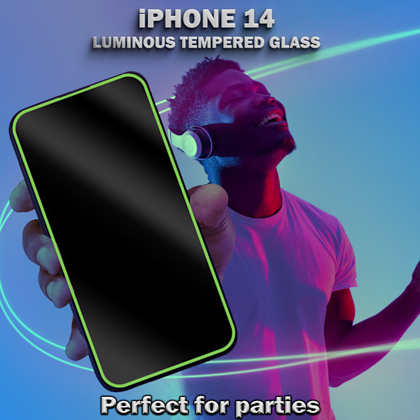 1-Pack IPHONE 14 Näytönsuoja - Karkaistu Lasi 9H - Super laatu 3D