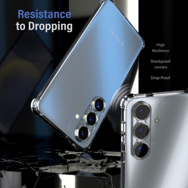 Samsung S24 Transparent Skyddsfodral – Skydd med Extra Kant