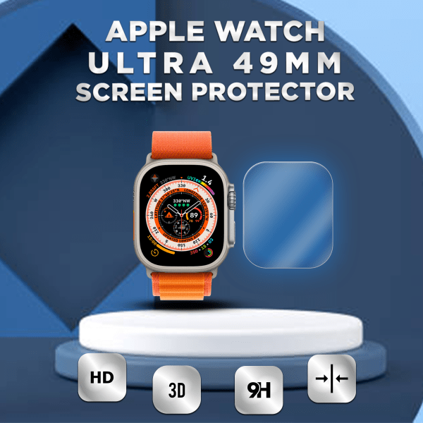 Apple Watch Ultra 49mm - Hærdet glas 9H – Super kvalitet Skærmbeskytter