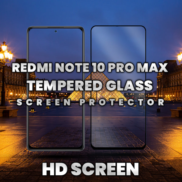 Xiaomi Redmi Note 10 Pro Max - Härdat Glas 9H - Super kvalitet 3D