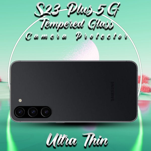 1-Pack Linsskydd Samsung S23 Plus (5G) - 9H Härdat Glass - 3D Super Kvalitet Linsskydd