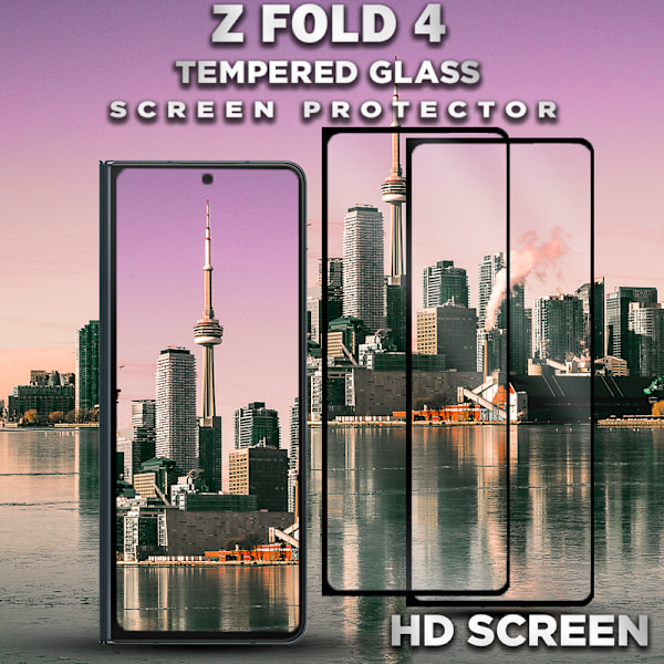 2-Pack Samsung Galaxy Z FOLD 4 - Härdat Glas 9H - Super Kvalitet 3D