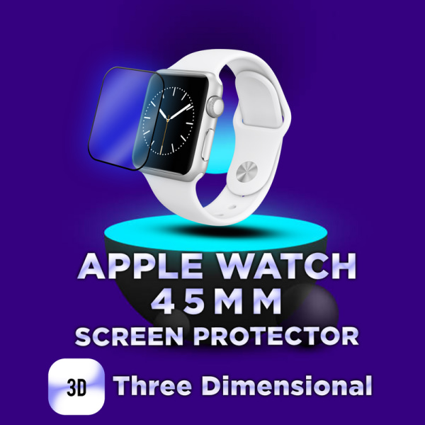 Apple Watch 45mm -Härdat glas 9H – Super kvalitet 3D