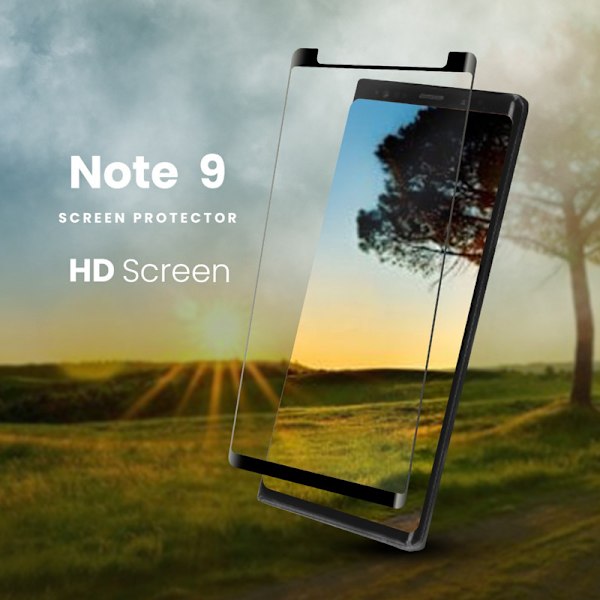 1-Pack SAMSUNG GALAXY NOTE 9 Skærmbeskyttelse - Hærdet Glas 9H - Super kvalitet 3D