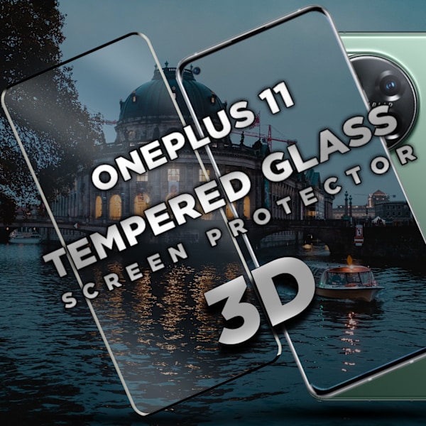 OnePlus 11 - Härdat glas 9H - Super kvalitet 3D Skärmskydd