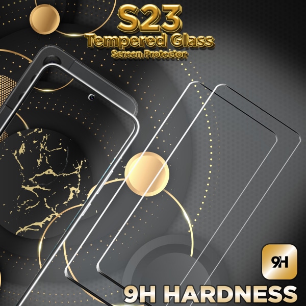2-Pack Samsung S23 - 9H Härdat Glass - 3D Super Kvalitet Skärmskydd