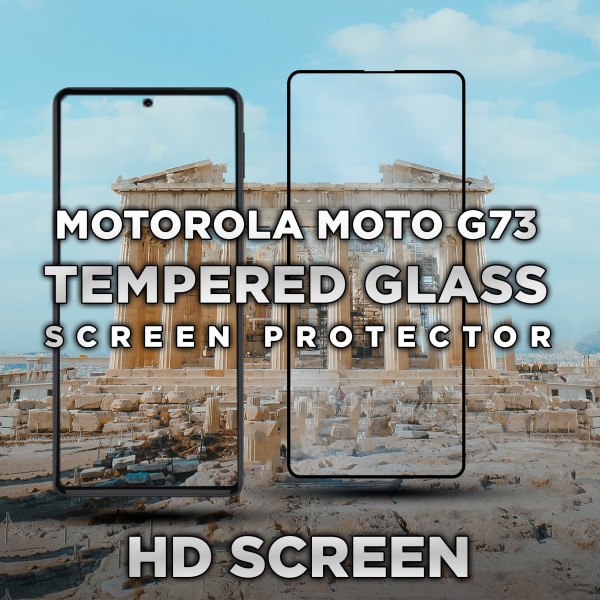 Motorola Moto G73 - Härdat Glas 9H -Super kvalitet 3D Skärmskydd