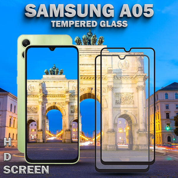 2-Pack Samsung Galaxy A05 - Härdat Glas 9H - Super Kvalitet 3D Skärmskydd