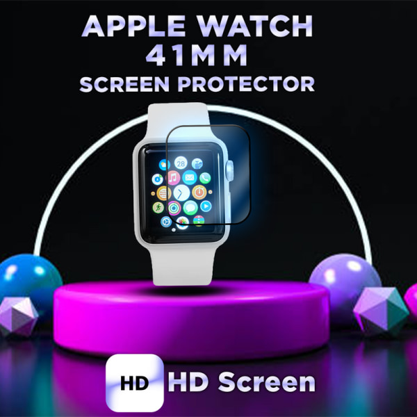 Apple Watch 41mm -Härdat glas 9H – Super kvalitet 3D