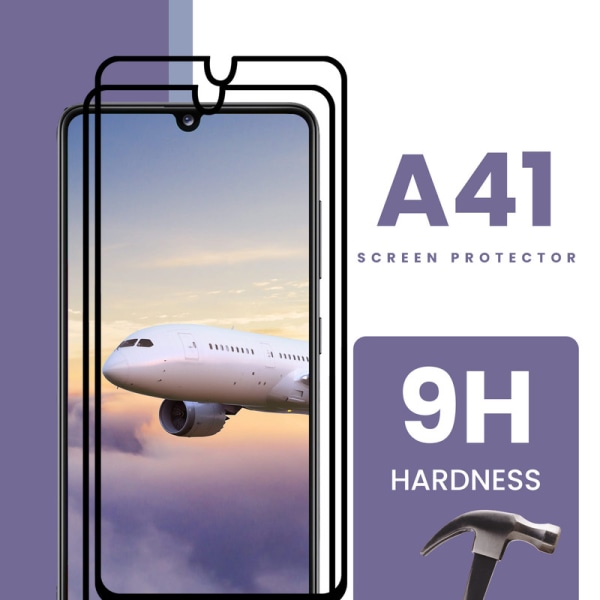 2 Pack Samsung Galaxy A41 - Härdat Glas 9H - Super kvalitet 3D