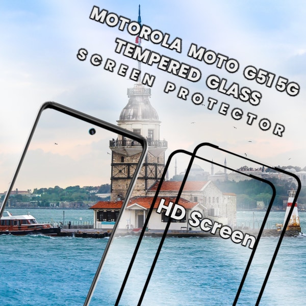 2-Pack Motorola Moto G51 (5G) - Härdat Glas 9H - Super kvalitet 3D Skärmskydd