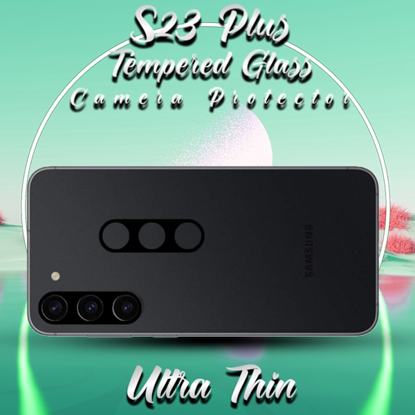 2-Pack Linsskydd Samsung Galaxy S23 Plus - Härdat Glas 9H - Super 3D Linsskydd